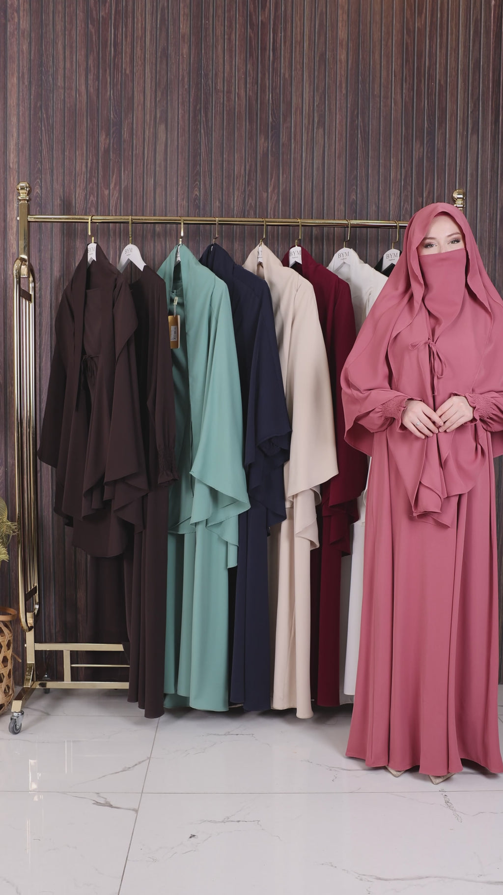 Ensemble abaya avec khimar Zeta