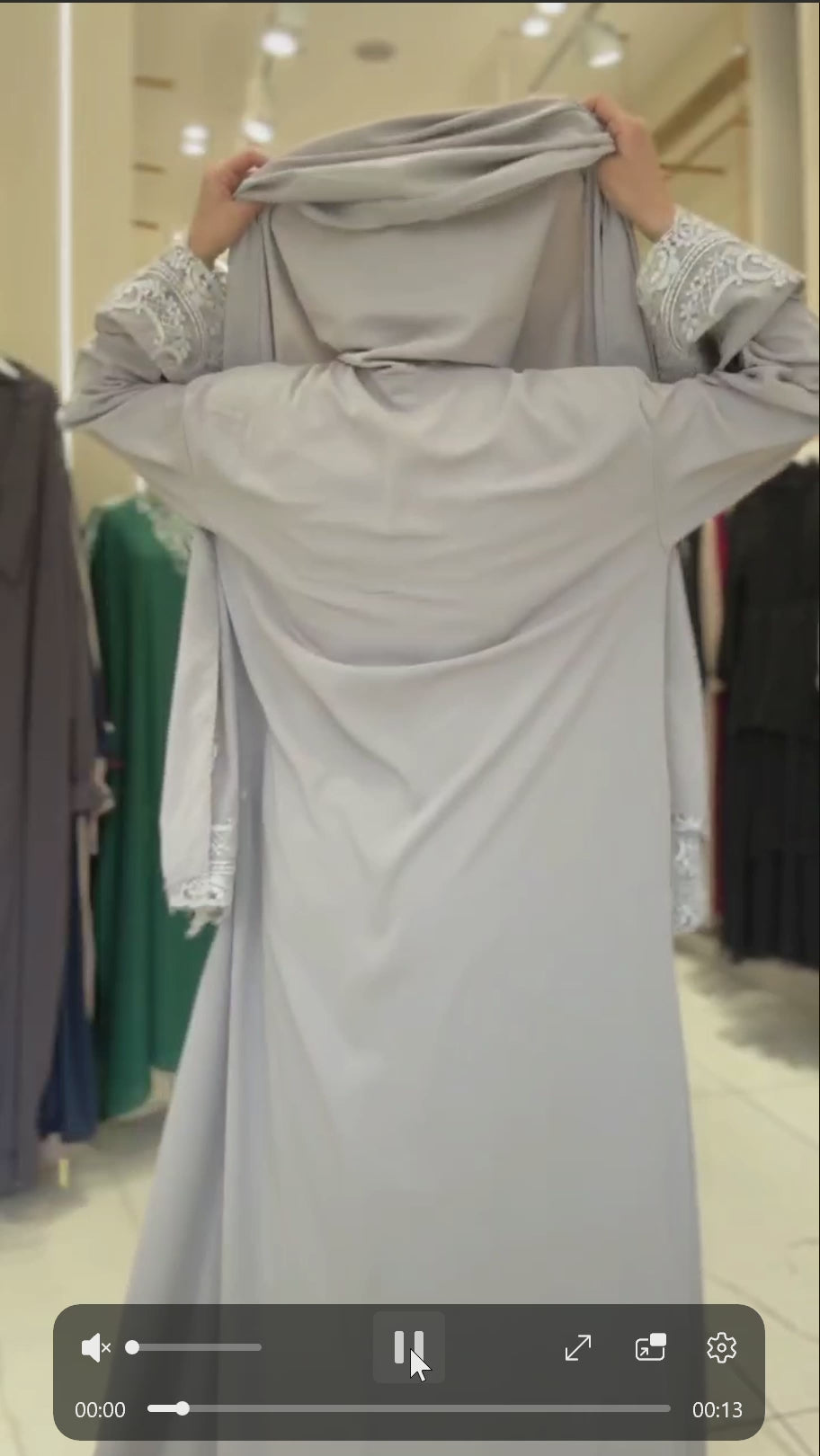 Abaya dentelle Myriam